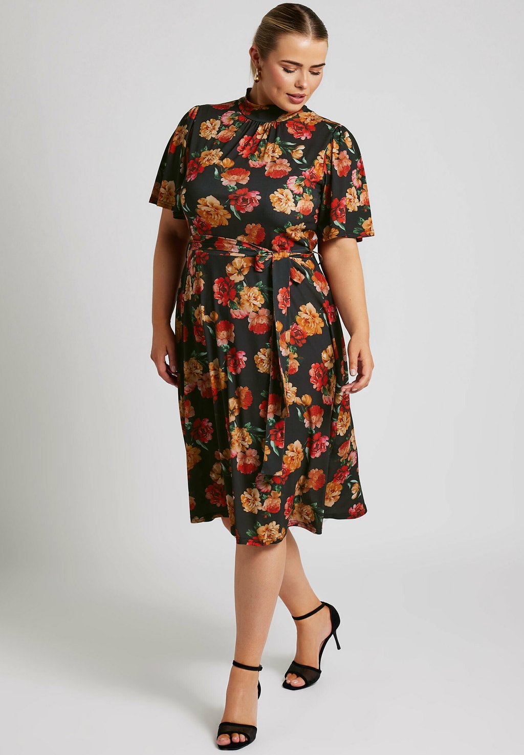 

Платье из джерси FLORAL PRINT Yours Clothing, черный