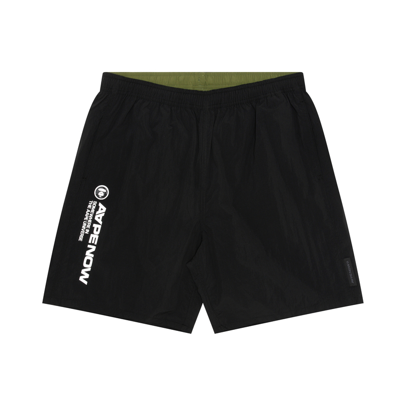 

Шорты с логотипом на резинке Aape, черный bkx