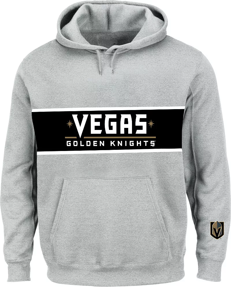 

Серый пуловер с капюшоном NHL Big & Tall Vegas Golden Knights Wordmark Frame