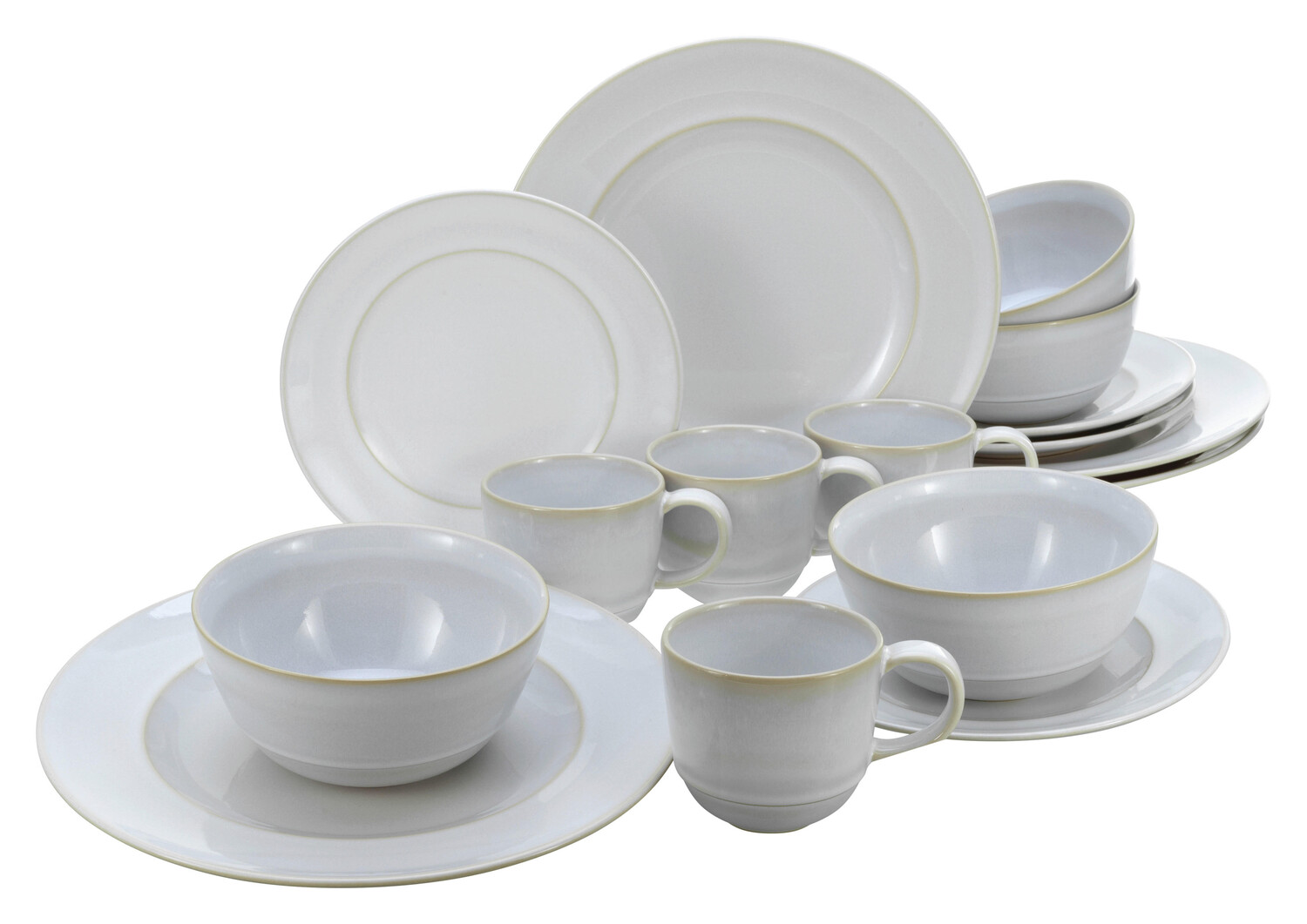

Комбинированный сервиз 16 предметов antique offwhite Creatable, белый