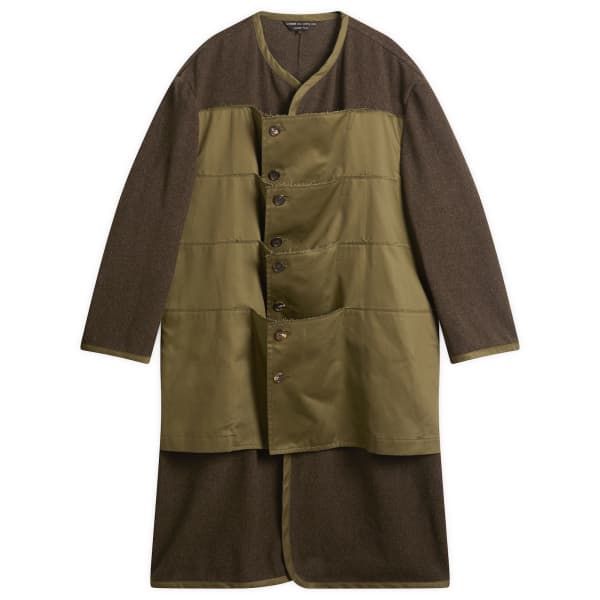 

Длинное шерстяное пальто Comme Des Garçons Homme Plus, хаки