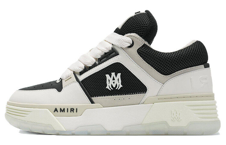 Кроссовки Amiri MA-1 на шнурках, черный / белый
