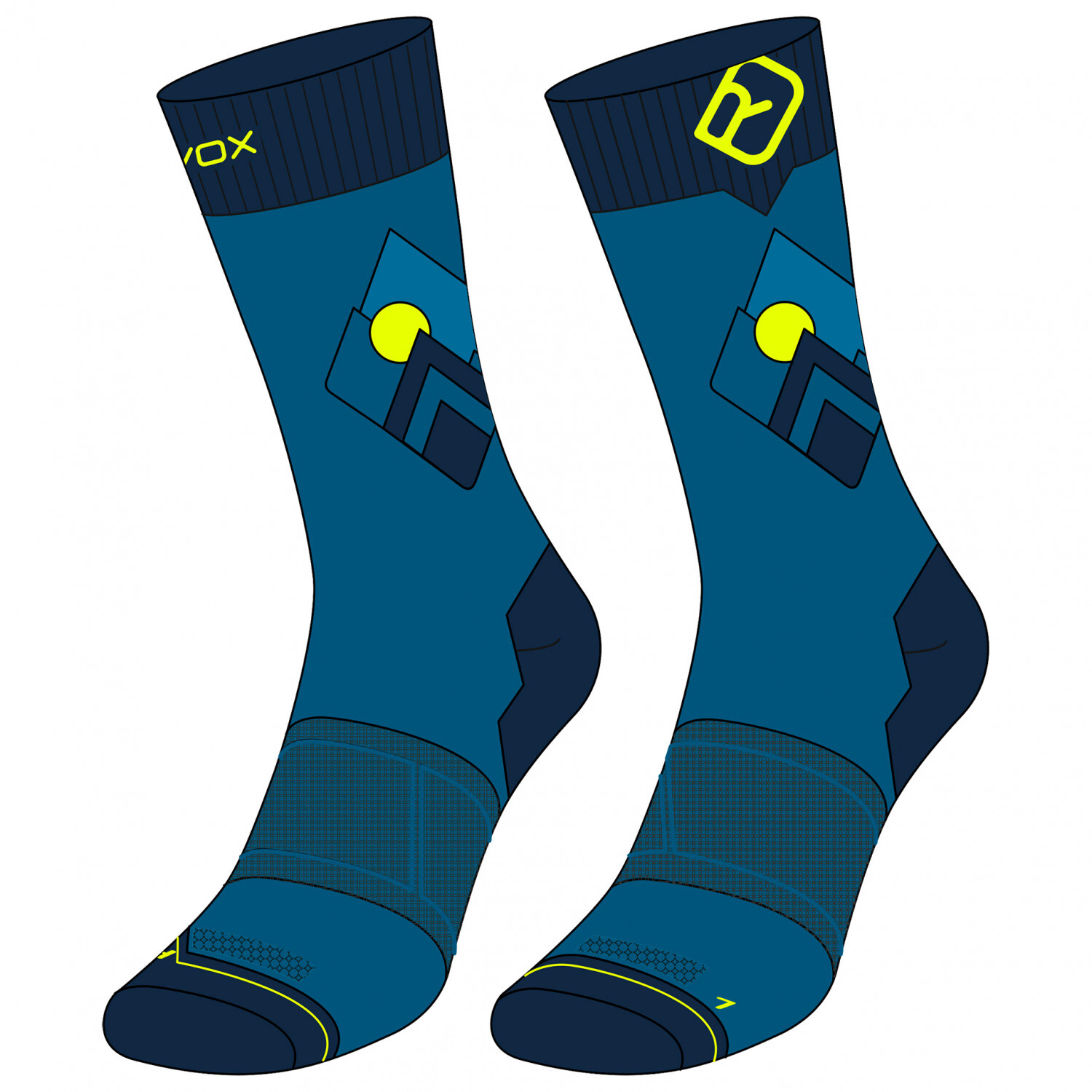

Носки из мериноса Ortovox Alpine Light Comp Mid Socks, цвет Mountain Blue