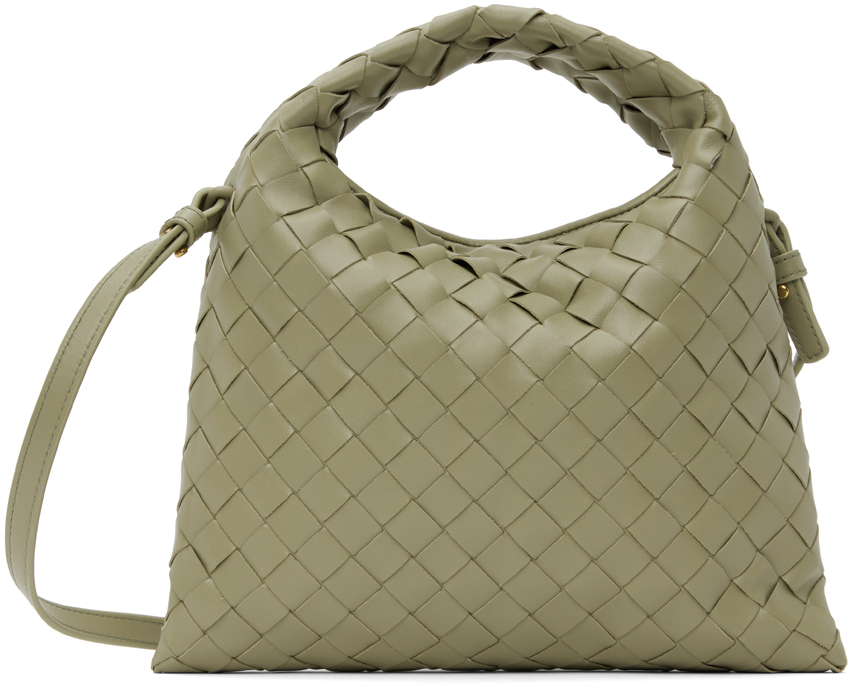 

Зеленый мини-сумка для хмеля Bottega Veneta, Travertine
