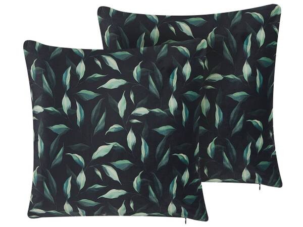 

Подушка Beliani 2 шт TOADFLAX, 45x45x45 см, черный/зеленый