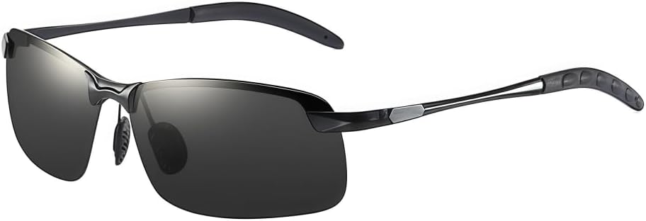 

Фотохромные поляризованные солнцезащитные очки для мужчин и женщин – защита от УФ-излучения UV400, антибликовые, для вождения и занятий спортом на открытом воздухе MAZNVISO, Black