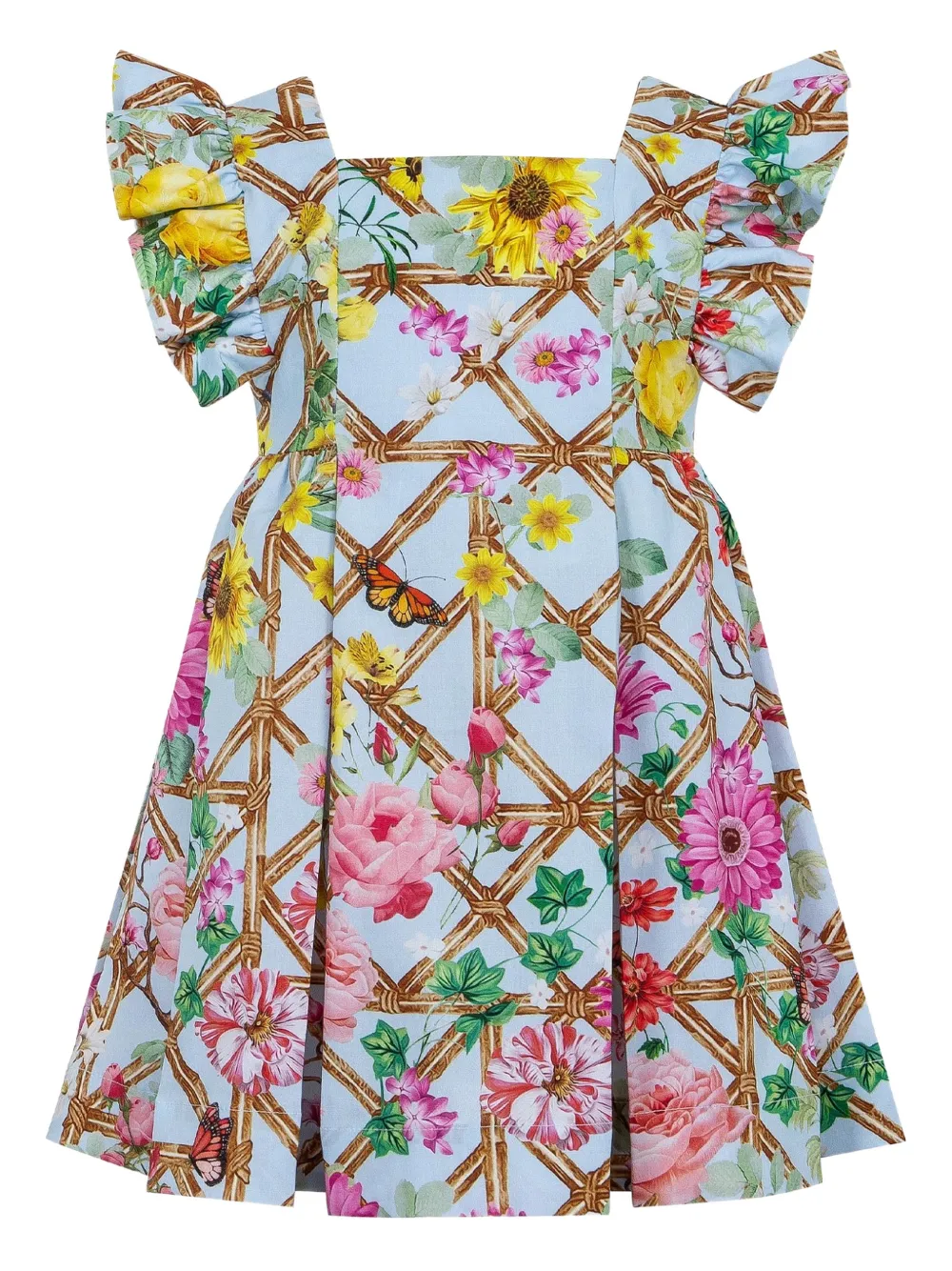 

Платье с оборками из коллаборации с Mary Katrantzou Lapin House, синий