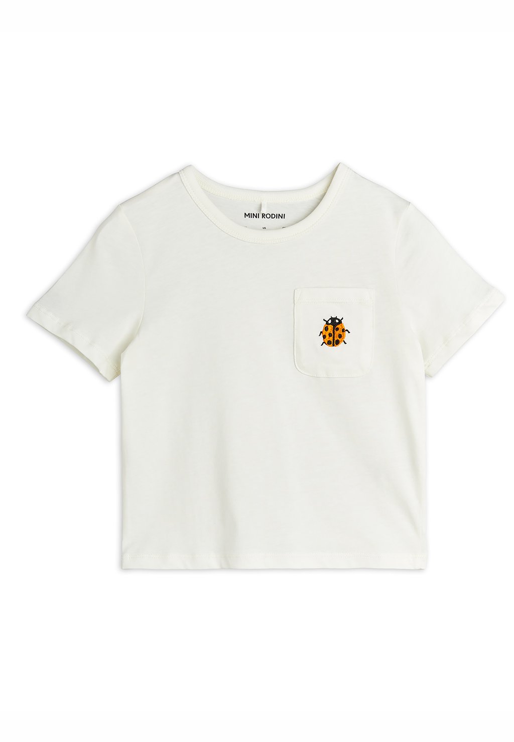 

Футболка с принтом LADYBUGS TEE UNISEX Mini Rodini, слоновая кость
