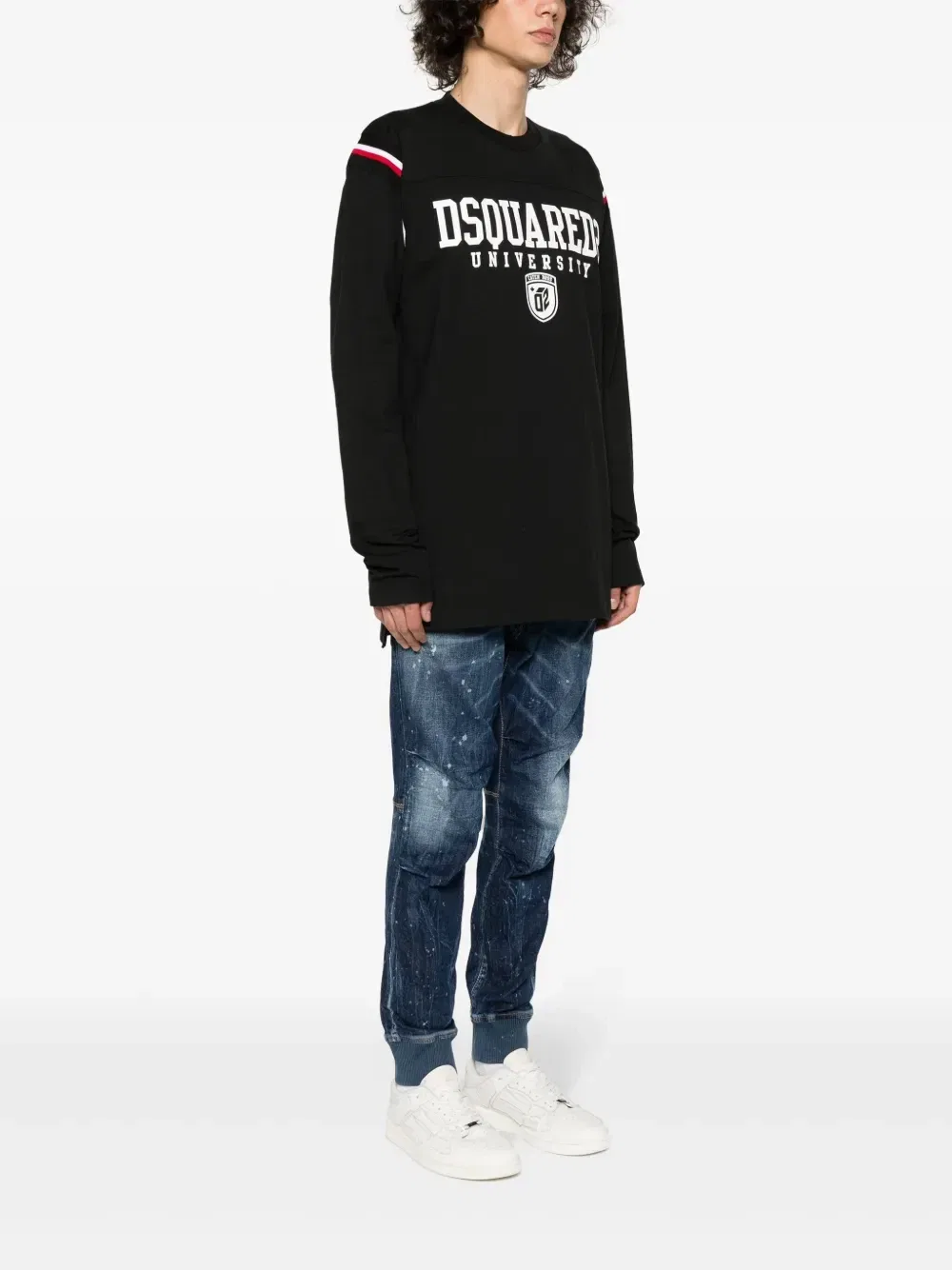 Футболка Varsity с логотипом Dsquared2, черный — фото 3