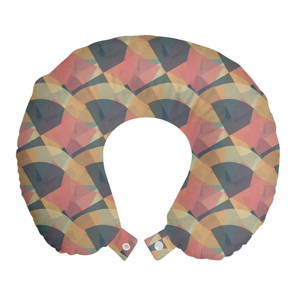 

ABAKUHAUS Абстрактная дорожная подушка для шеи, современная пастель, пенопластовый дорожный предмет для самолета и автомобиля, 30x30 см, разноцветный