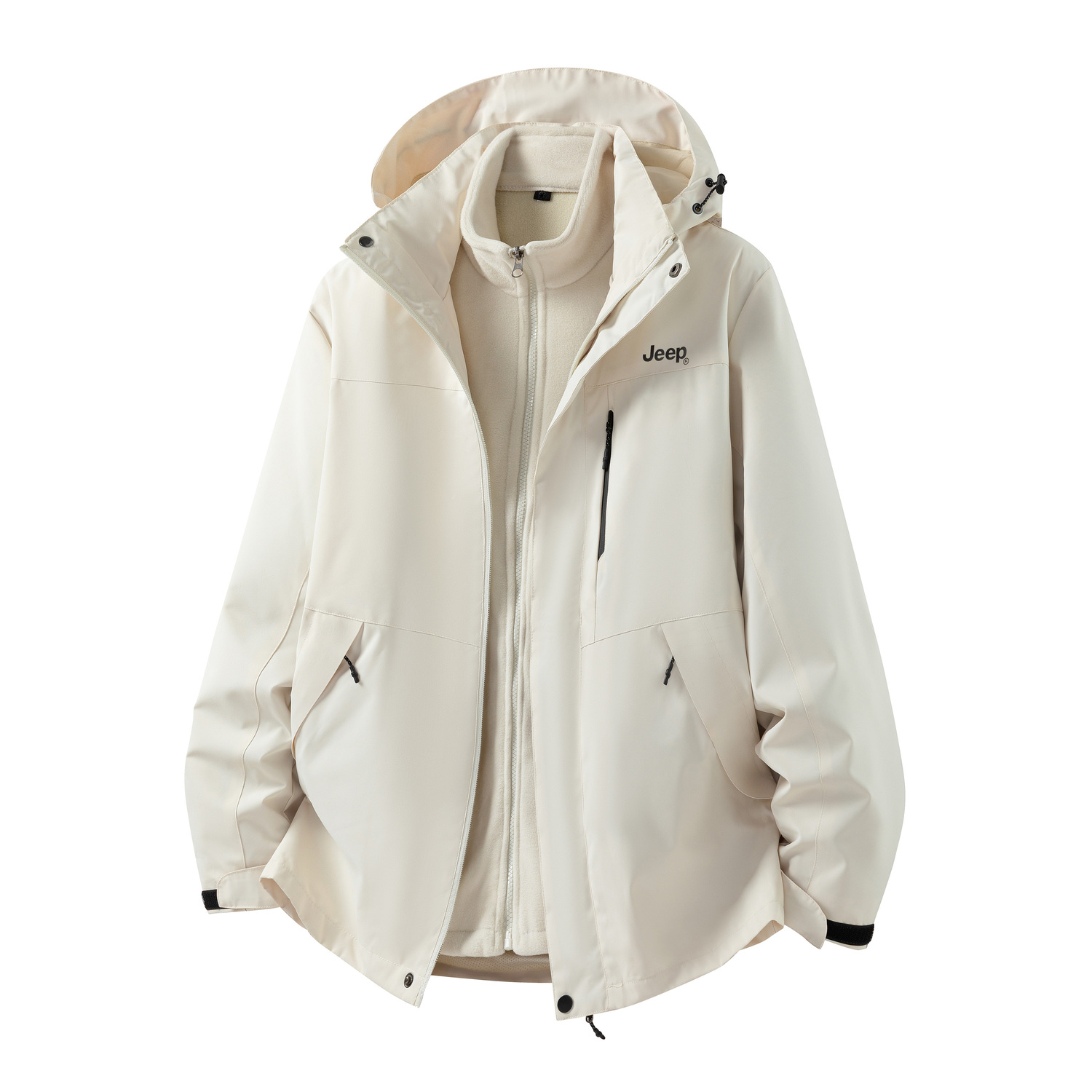 

Jeep Куртка из коллекции Leisure Unisex, Ivory White (Fleece Liner+Shell Clothing Sets)