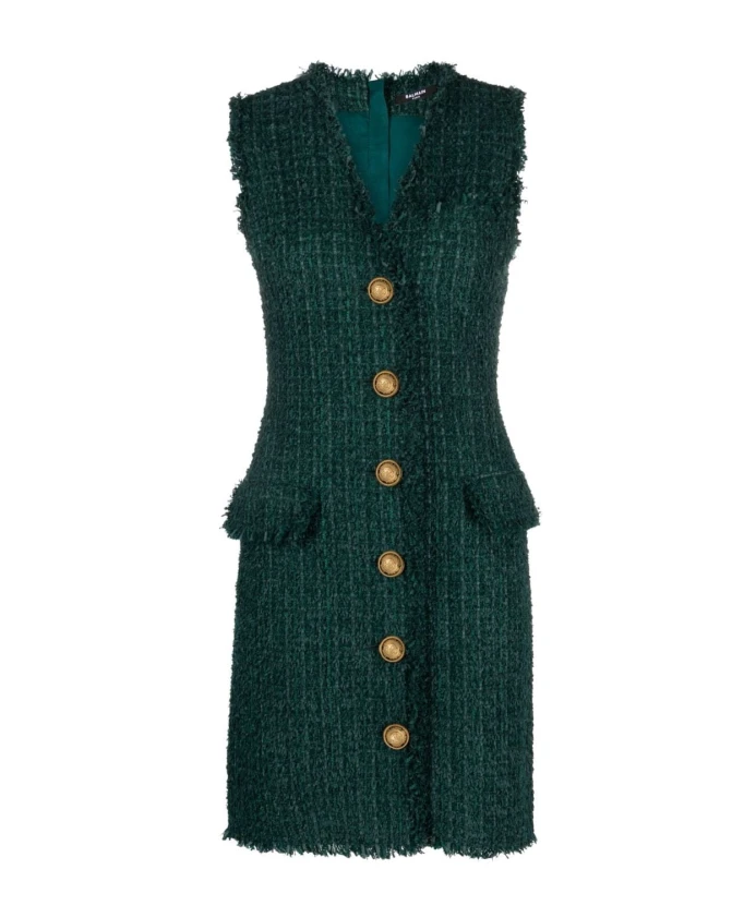 

Платье Balmain, зеленый