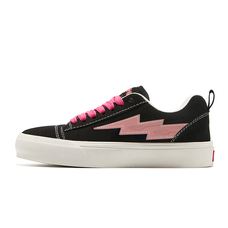 

TINMUU Низкие скейтерские кроссовки унисекс с красными шнурками Spade, цвет Spade Red Shoelace