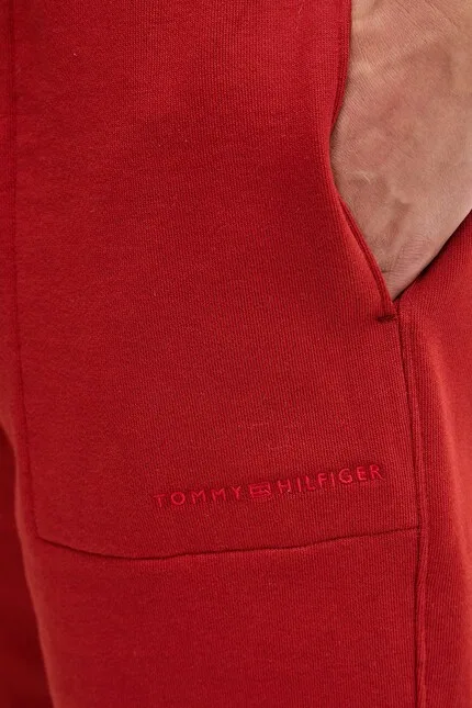 Шорты спортивные с хлопком Tommy Hilfiger, красный — фото 4