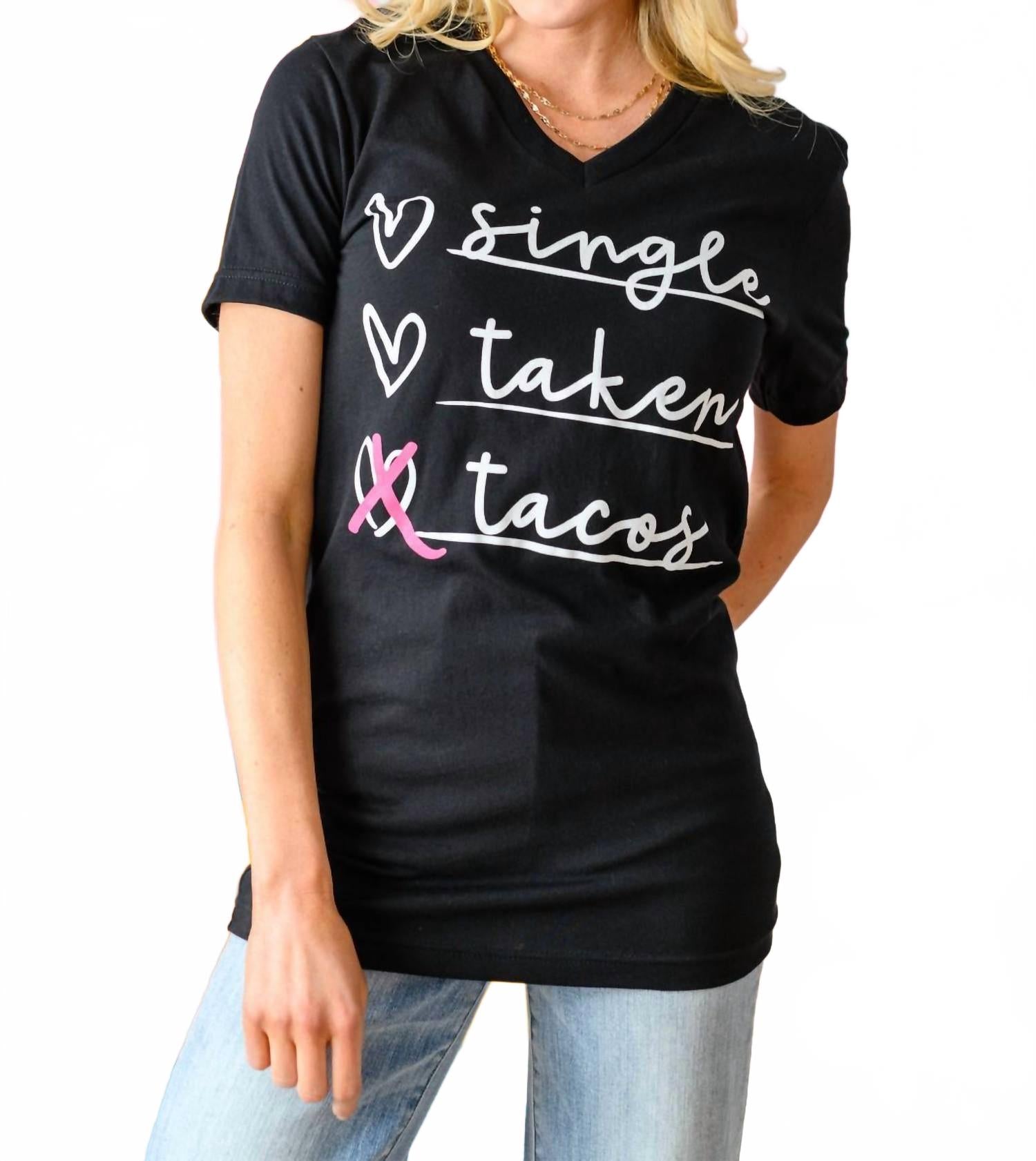 

Футболка Love & Tacos в черном цвете 143 STORY