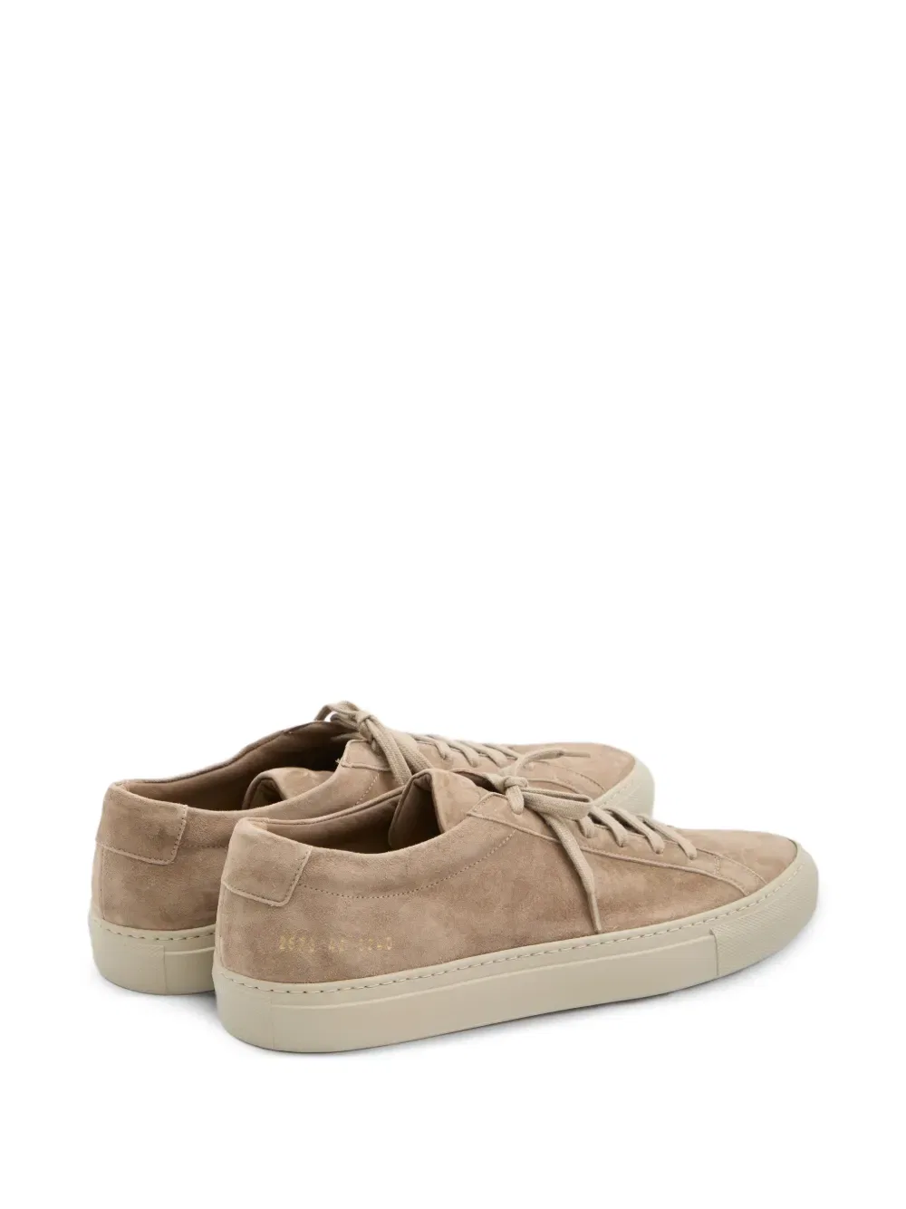 Замшевые кроссовки на шнуровке Common Projects, нейтральный — фото 3