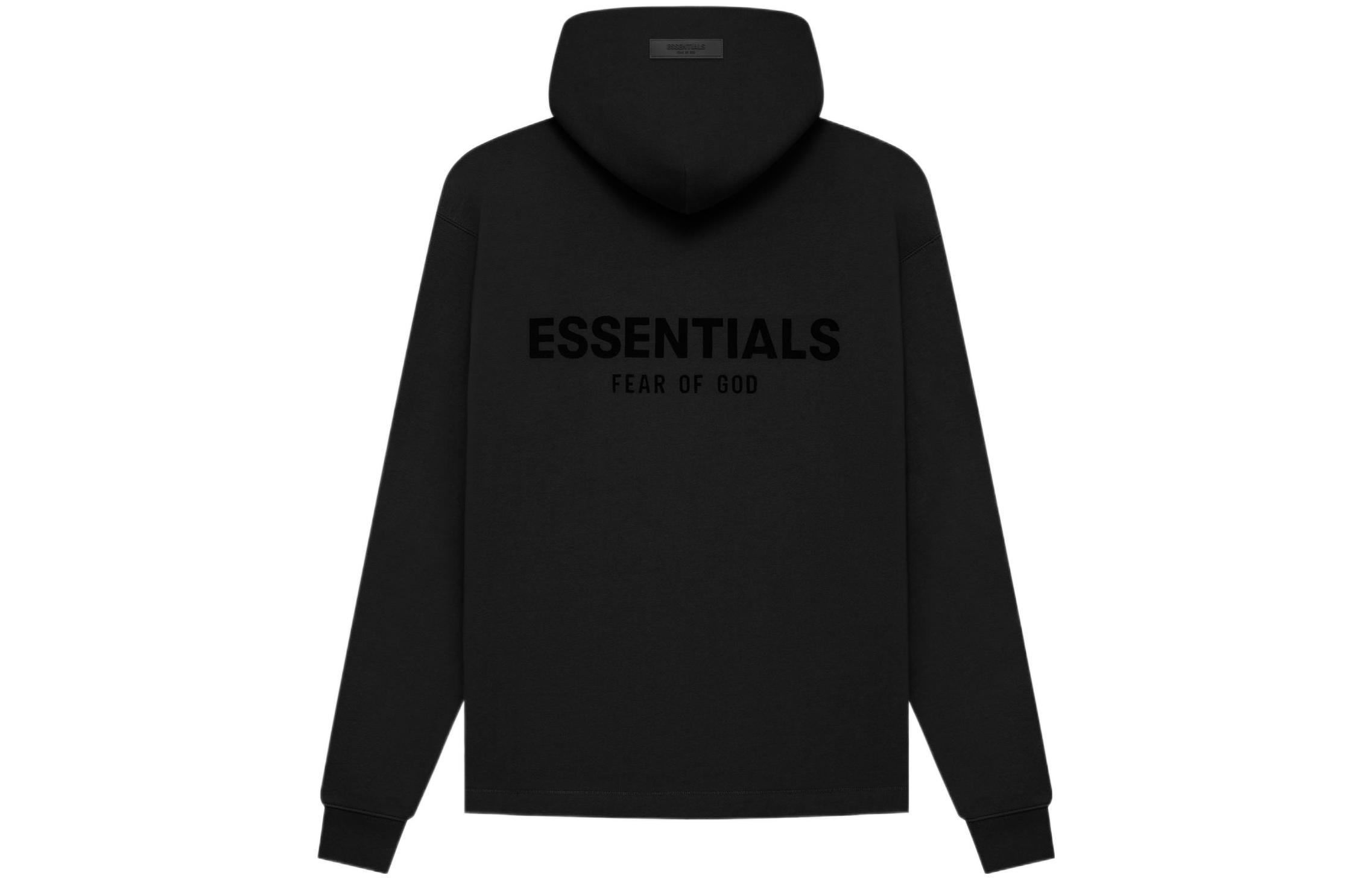 Свободная толстовка с капюшоном Fear Of God Essentials, черный — фото 3