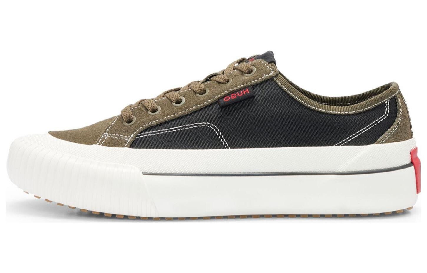 Кроссовки HUGO BOSS Skateboarding Shoes Men Low-top Black/green, черный/зеленый