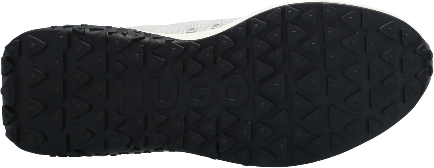 Кроссовки Hugo Mens Logo Tape Canvas Mix, черный/серый — фото 4