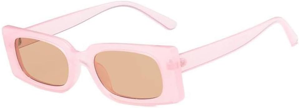 

Уникальные прямоугольные солнцезащитные очки с цветочным рисунком для женщин, винтажные маленькие солнцезащитные очки, модные очки с защитой от УФ-излучения UV400 MTZJH, Pink