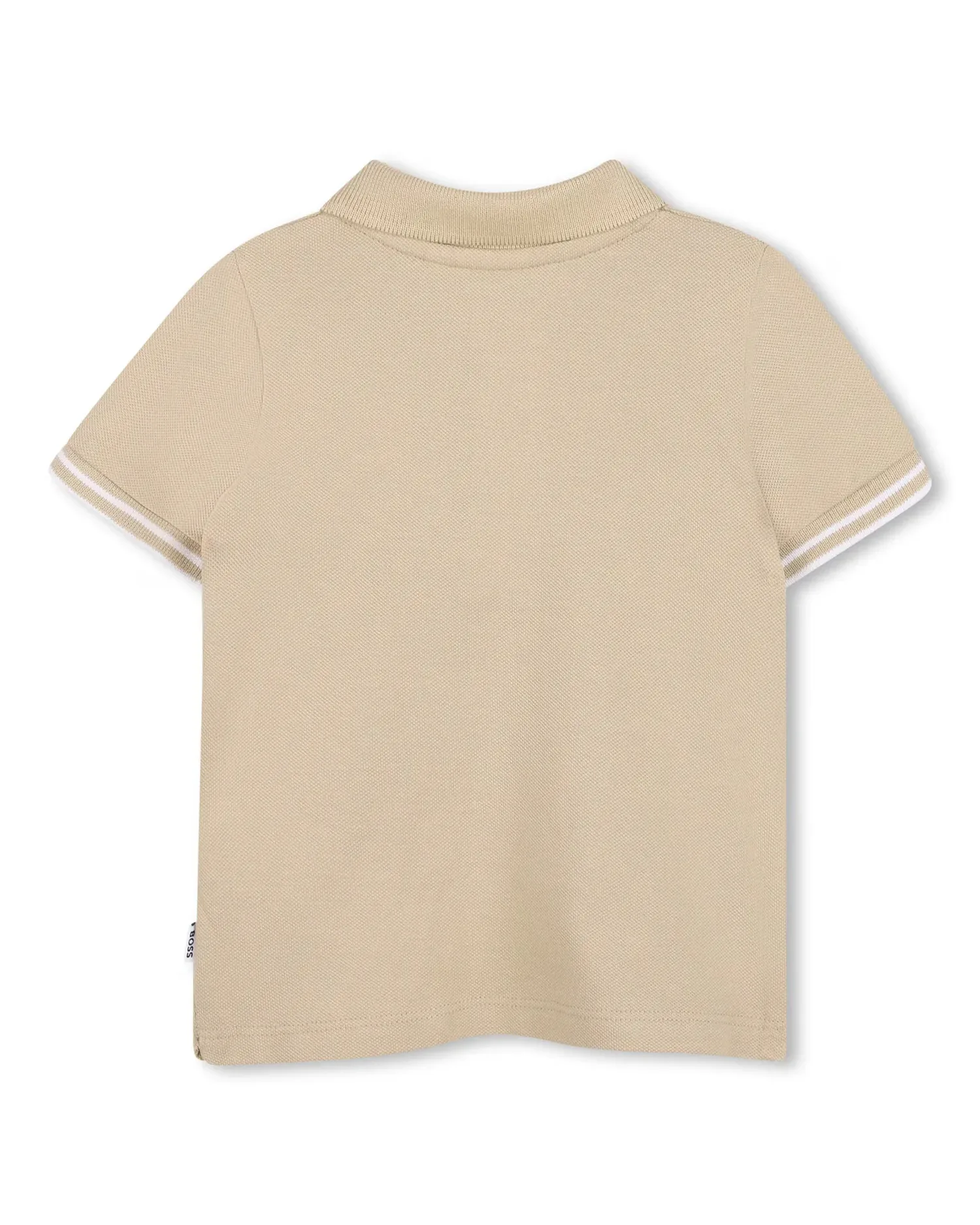Комплект для мальчика с коротким рукавом из однотонного хлопка BOSS Kidswear, Natural — фото 4