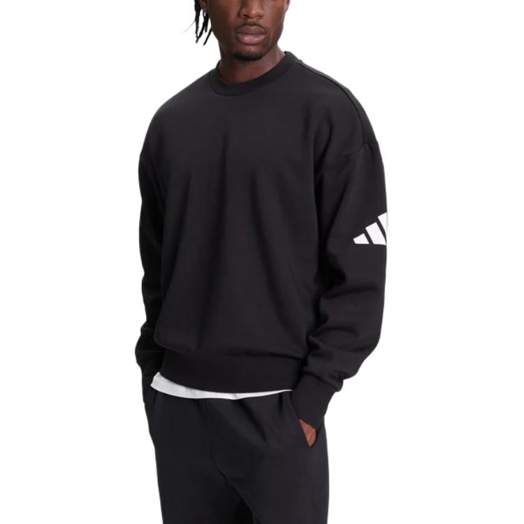 Adidas ESSENTIALS Sweatshirt Men's Black — фото 2