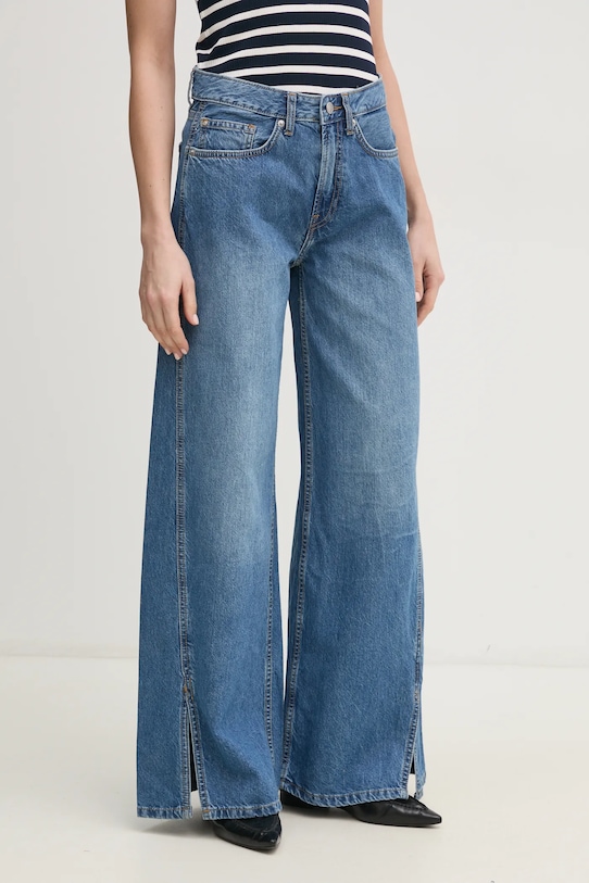 

Джинсы WIDE LEG JEANS MW SLIT с разрезами Pepe Jeans, синий