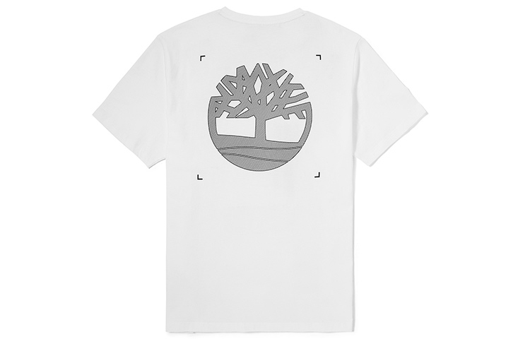 

Timberland Мужская белая футболка с круглым вырезом, умеренно прямой крой, Белый, Timberland Мужская белая футболка с круглым вырезом, умеренно прямой крой