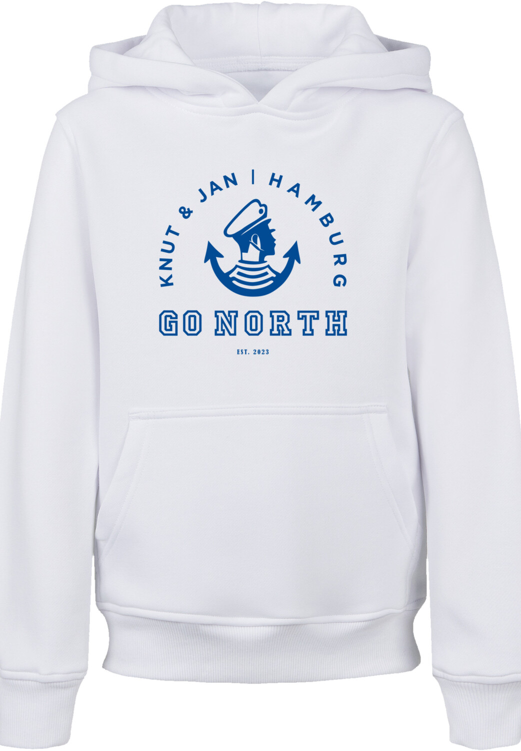 

Пуловер F4NT4STIC Hoodie Go North Knut & Jan Hamburg Logo, белый