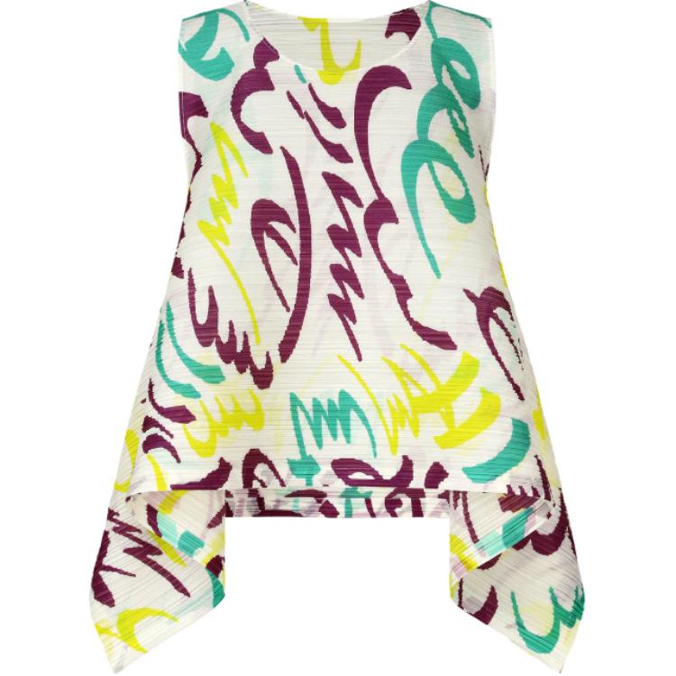 

Рубашка Pleated Sleeveless Top PLEATS PLEASE ISSEY MIYAKE, белый