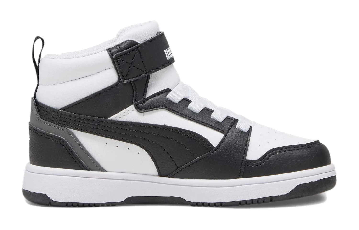 PUMA Кроссовки для скейтбординга mid top детские REBOUND черно-белые — фото 3