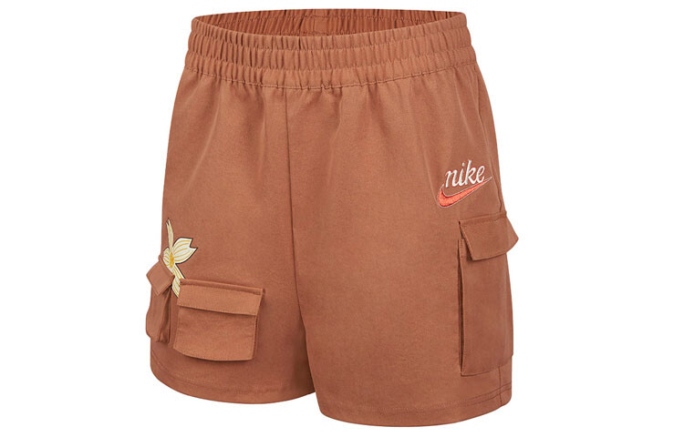

Повседневные шорты женские чайно-коричневые Nike