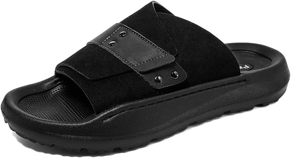 

Мужские шлепанцы Asifn с комфортной U-образной стелькой, открытый носок, летние, для улицы и пляжа, мягкие, дышащие, повседневные, на плоской подошве, черный