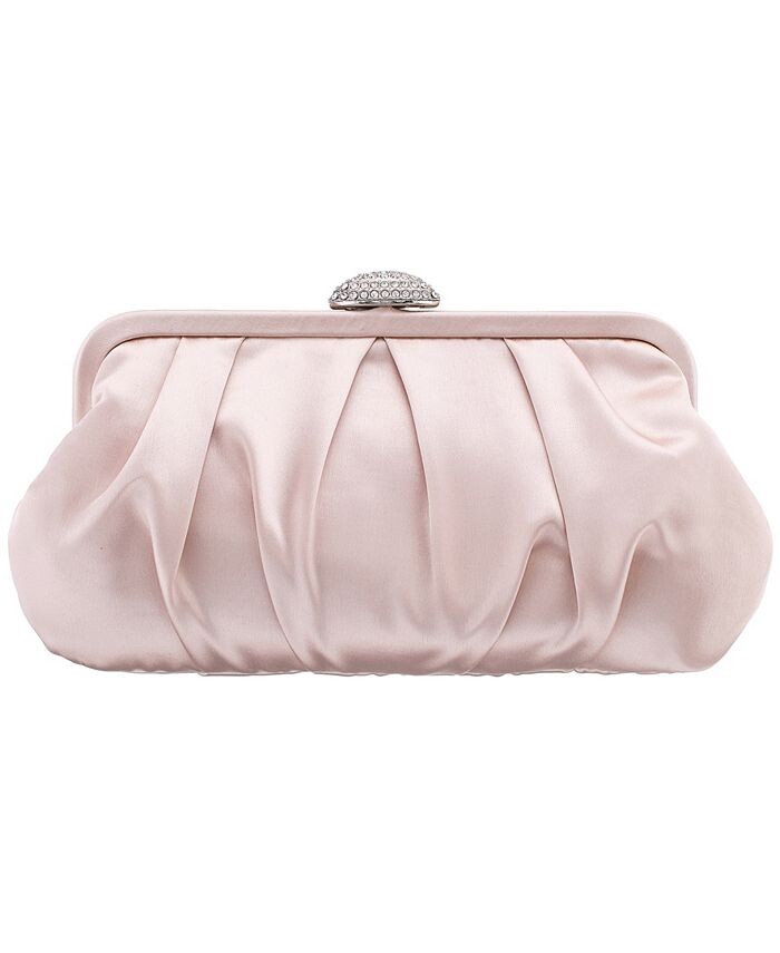 

Классический атласный клатч Nina, цвет Pearl Rose