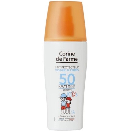 

Солнцезащитное молочко Spf50 UVa-Uvb для детей 150 мл - спрей-протектор, Corine De Farme