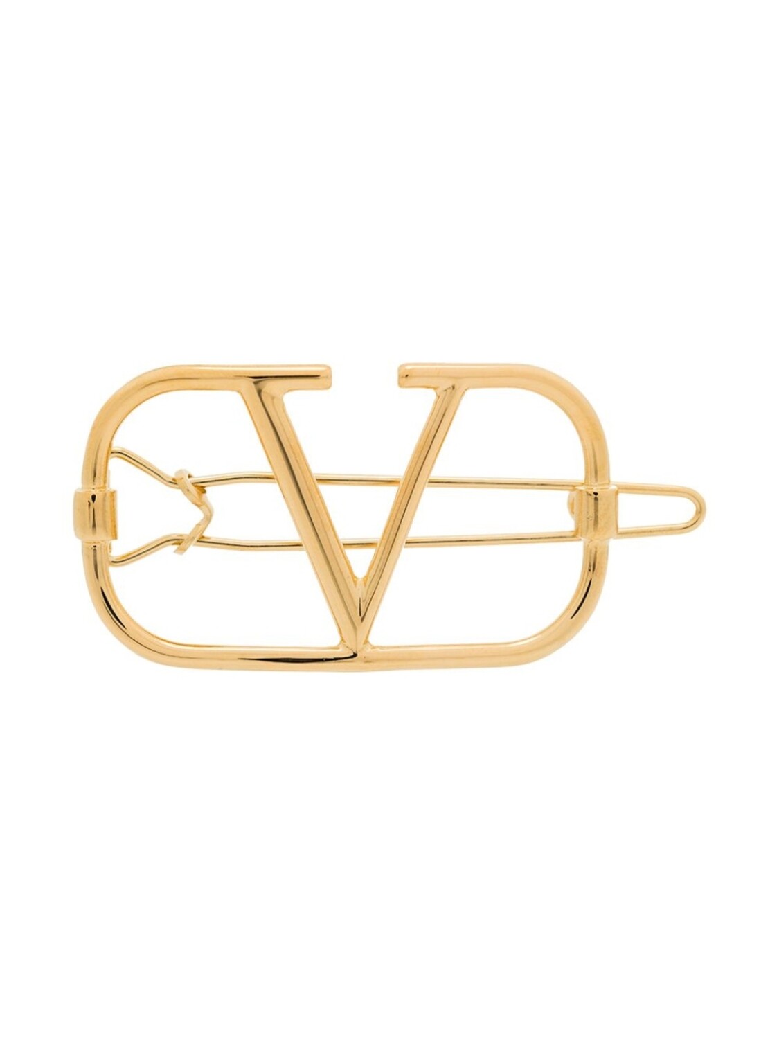 

Valentino Garavani заколка для волос с логотипом VLogo, золотистый