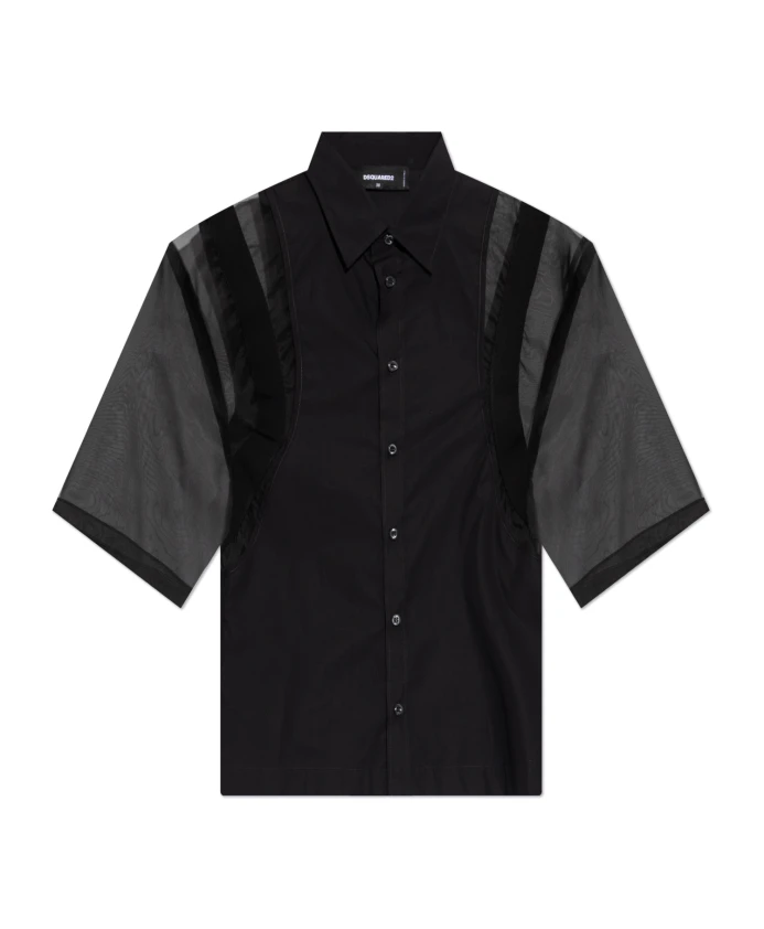 

Рубашка с коротким рукавом Dsquared2, черный