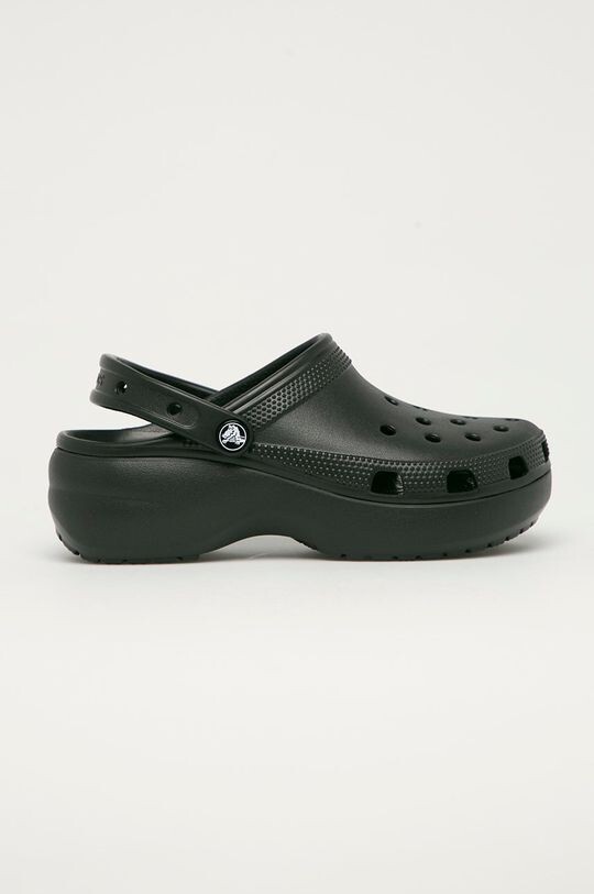 Шлепанцы на платформе Crocs, черный