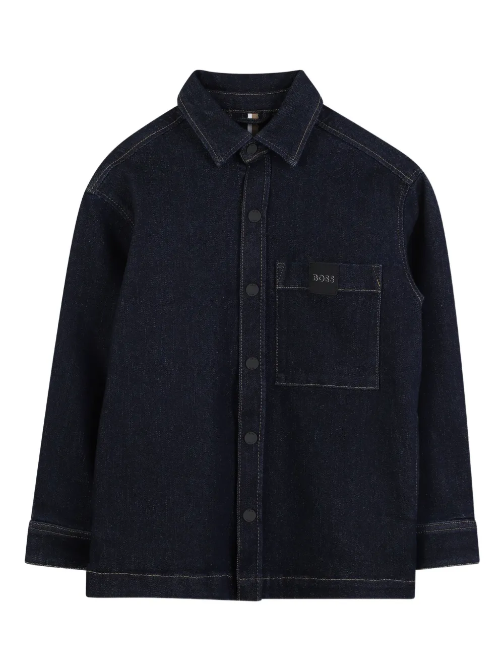 

Рубашка на пуговицах BOSS Kidswear, синий