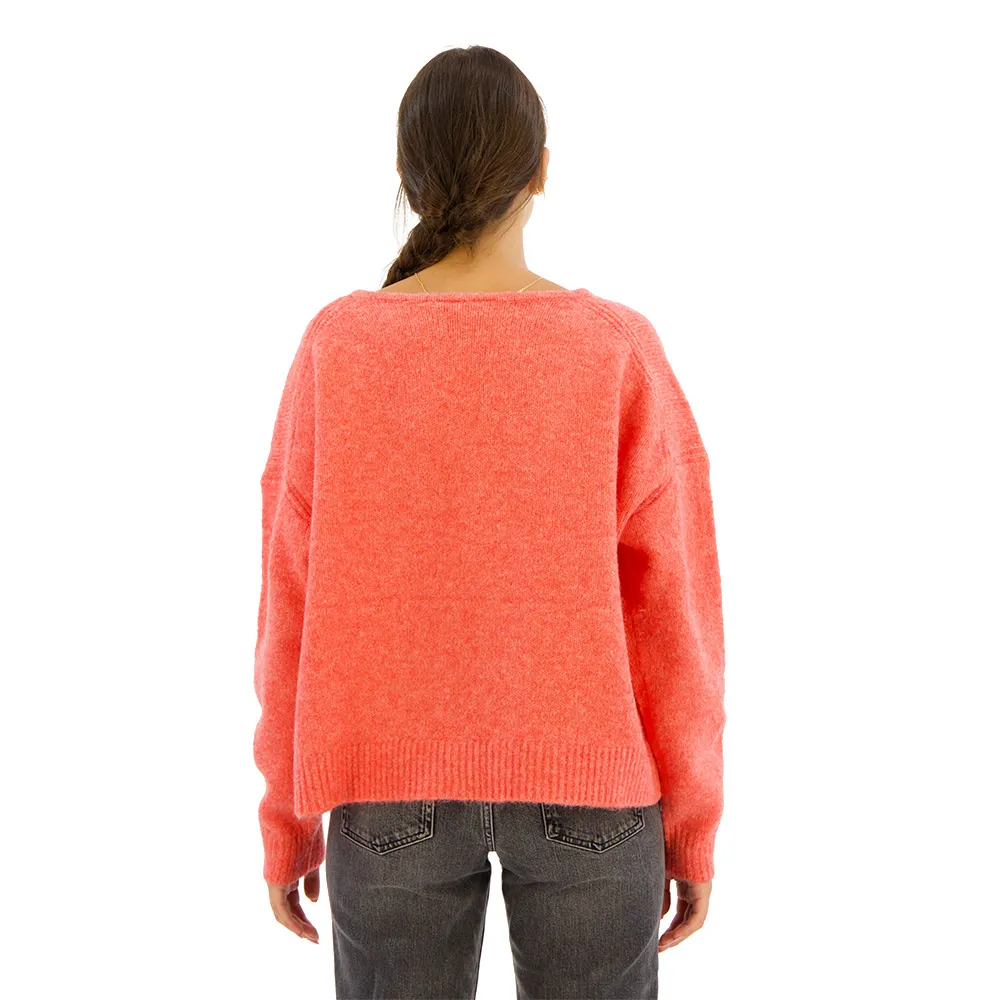 Свитер Superdry W6110578A v neck, красный — фото 2