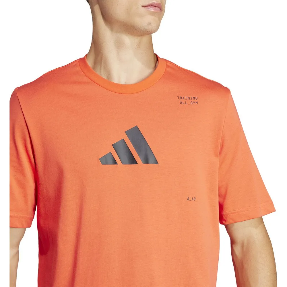 Футболка adidas Tr Cat G, оранжевый — фото 4