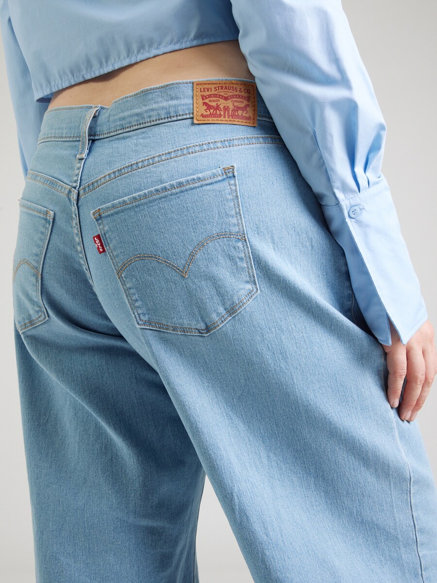 Джинсы с широкими штанинами Levi's Plus 318 Shaping Wide Leg Jeans, светло-голубой — фото 2