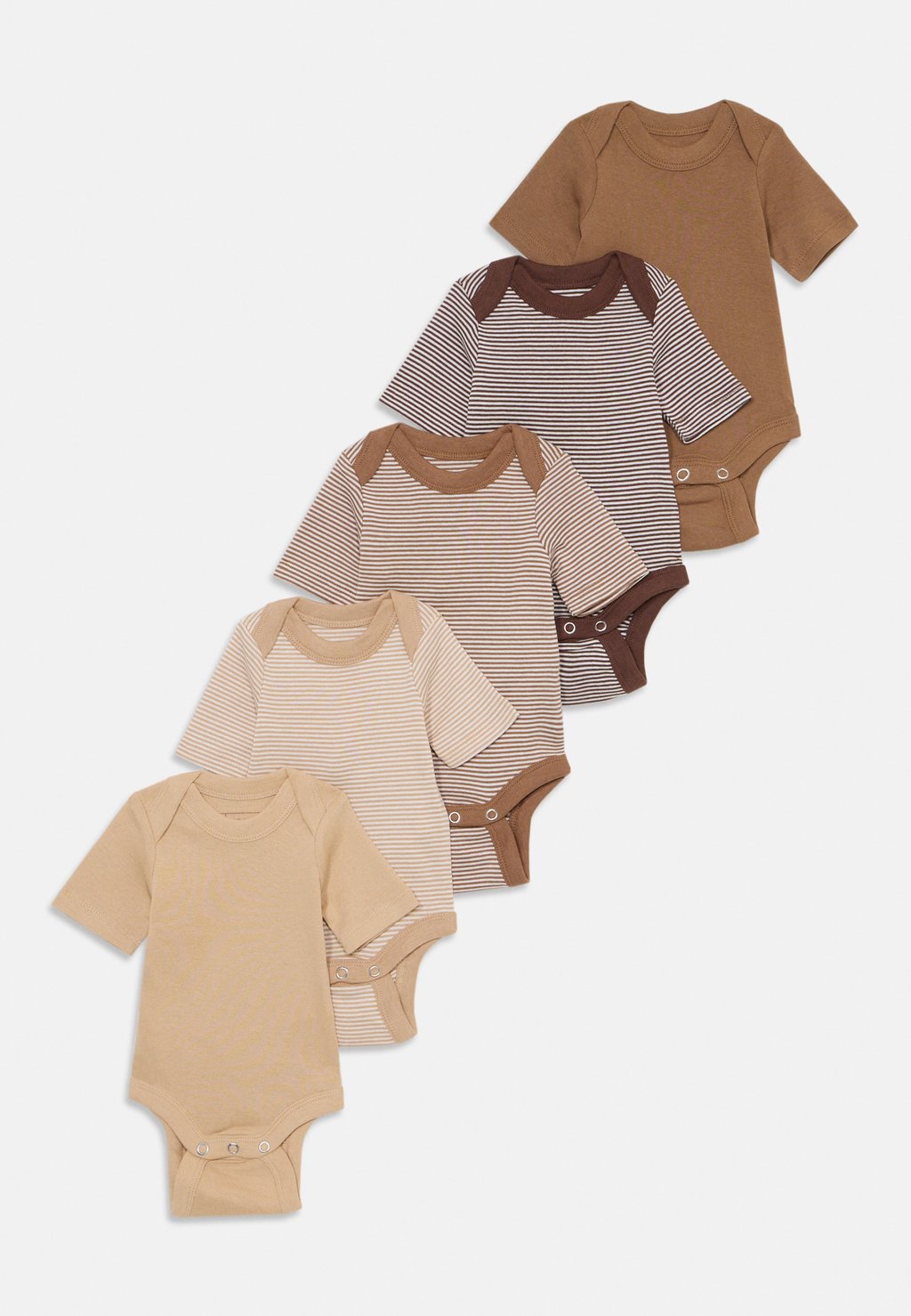 

Комбинезон UNISEX 5 PACK SHORT SLEEVE Friboo, светло-коричневый