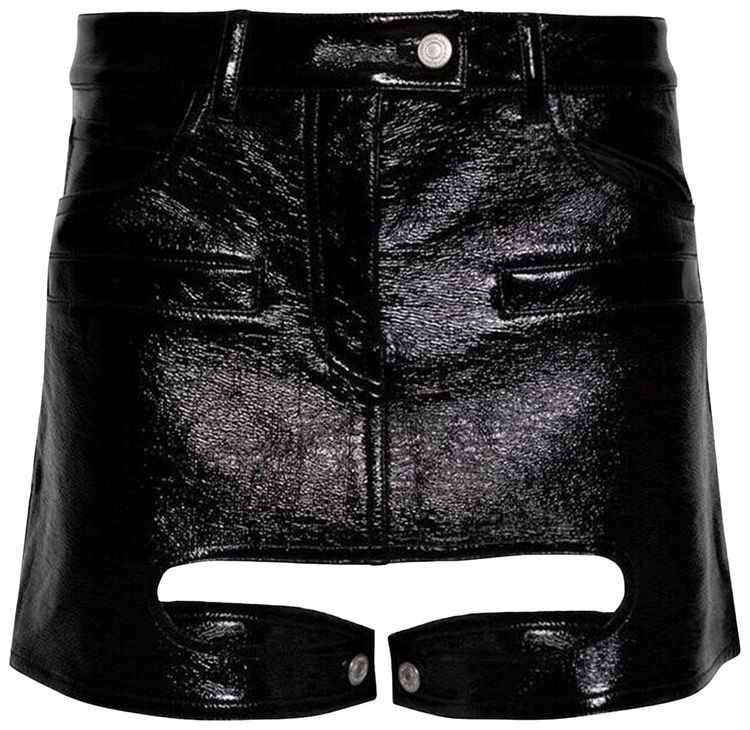 

Виниловая юбка Courrèges Chaps, черный