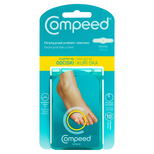 

Пластыри от мозолей на пальцах рук, 10 шт./1 уп. Compeed