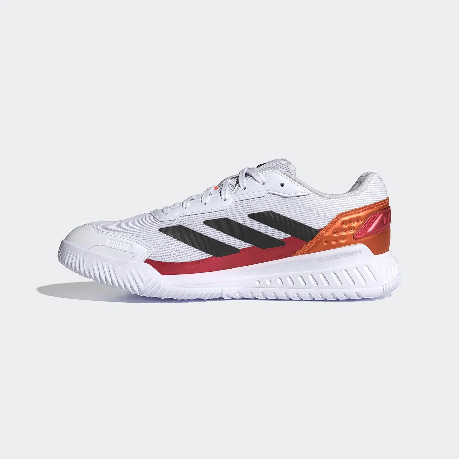 Мужские кроссовки для падела Adidas Courtquick, Ftwr White Core Black Lucid Orange — фото 3