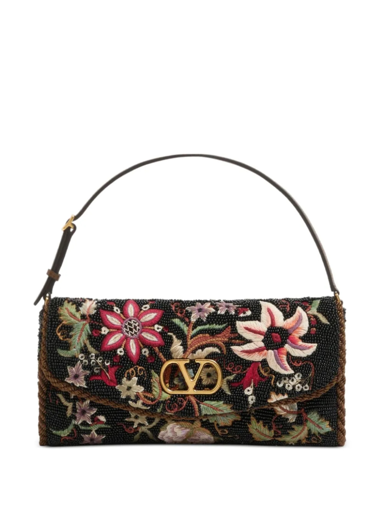 

Valentino Garavani клатч с логотипом VLogo Signature, черный