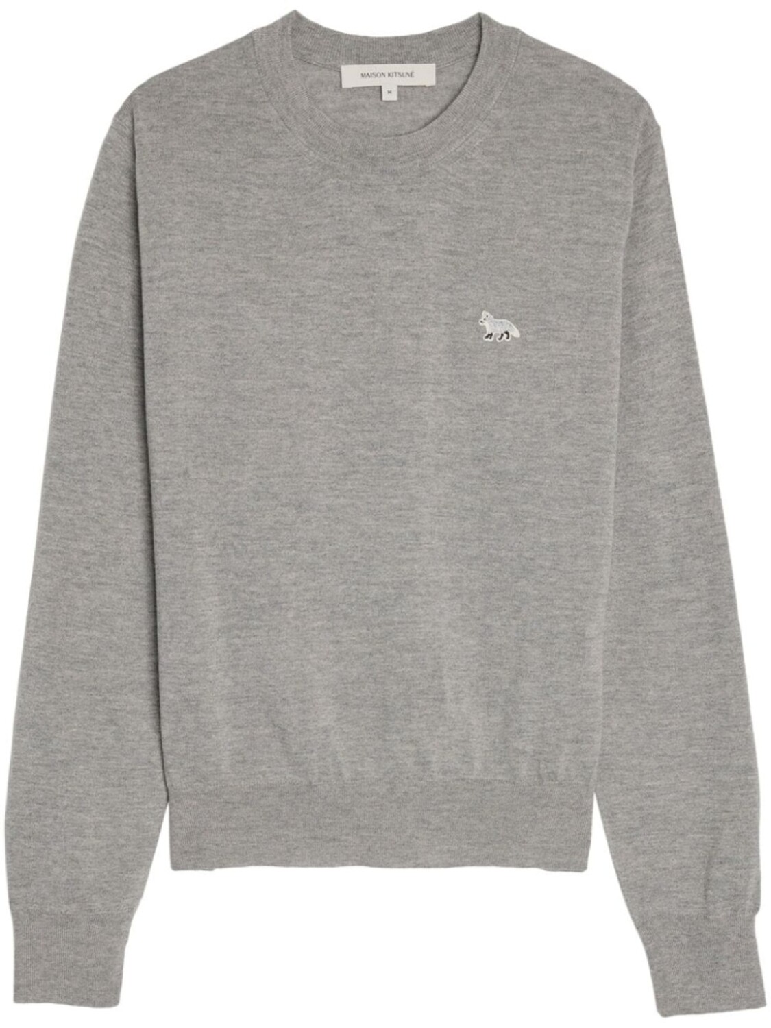 

Maison Kitsuné джемпер с нашивкой, серый