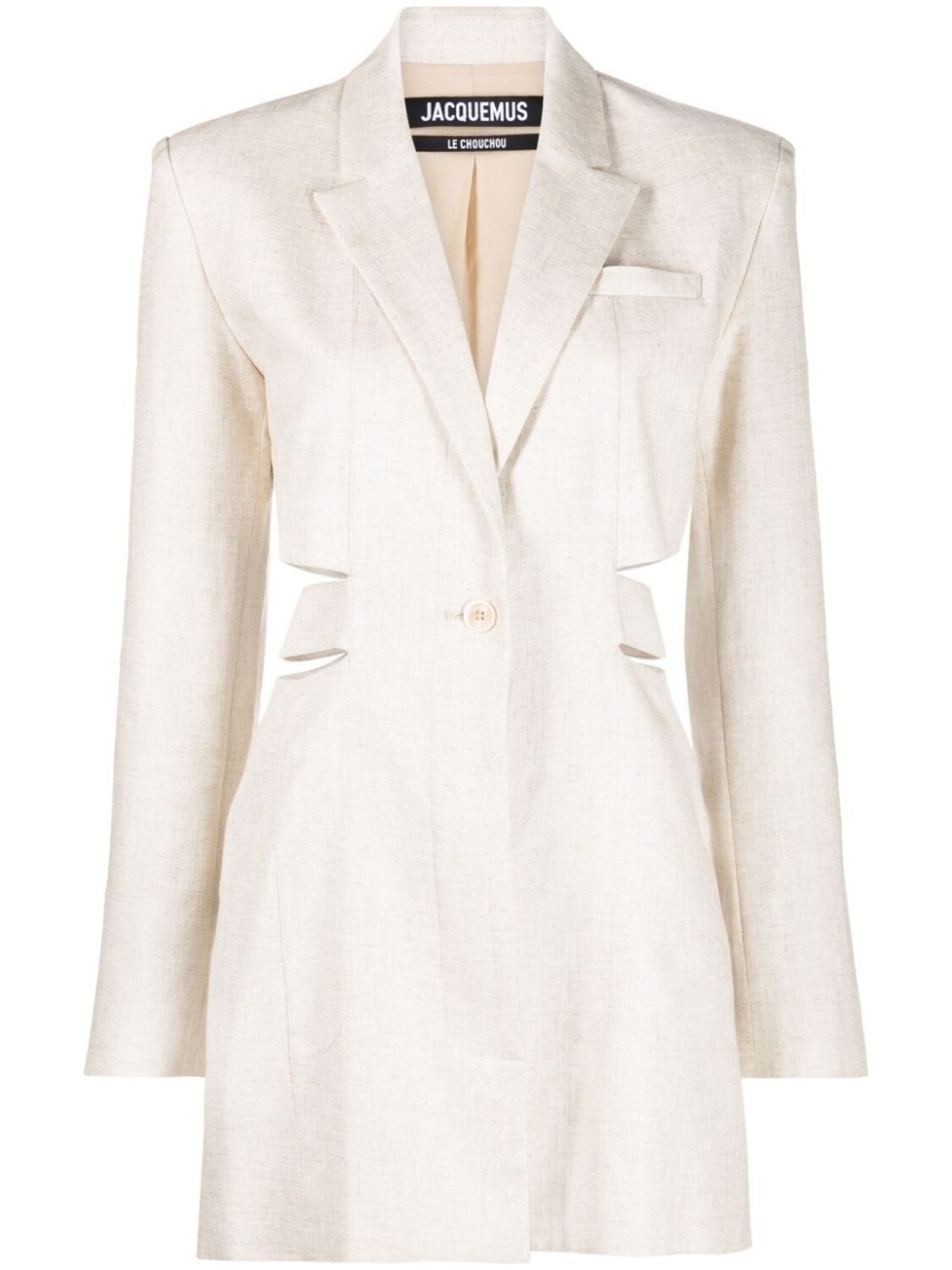 

Jacquemus платье мини La Robe Bari, нейтральный цвет