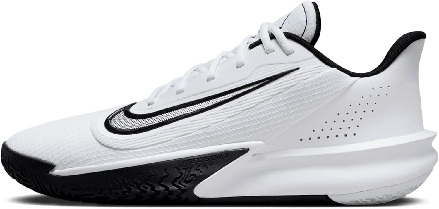 

Баскетбольные кроссовки Nike Precision 7 для взрослых унисекс, белый/черный